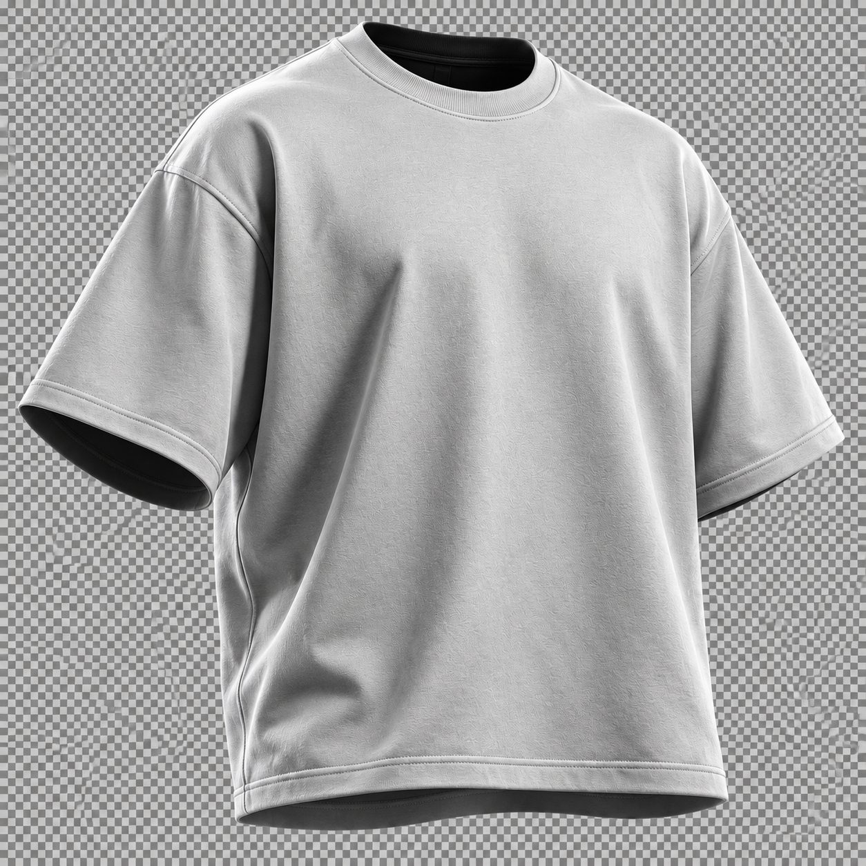 T-shirt oversized preta sem estampa